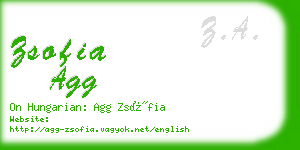 zsofia agg business card